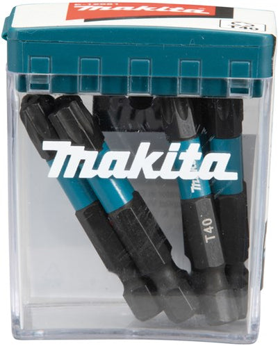 Imp Makita accessoires e-12681 embout de tournevis à percussion | t40x50mm | xact noir | 10 pièces - e-12681