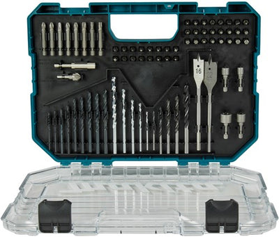 Makita accessoires e-15126 jeu de forets et d'embouts de tournevis | 75 pièces | dans un coffret en plastique e-15126