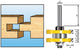 Accessoires Makita coupe-ressort à rainure + décalage. hm s8 - d-12011