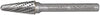 Accessoires Makita Cône de fraisage HM à tête ronde pour métal - b-52819 - b-52819