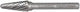 Accessoires Makita Cône de fraisage HM à tête ronde pour métal - b-52819 - b-52819