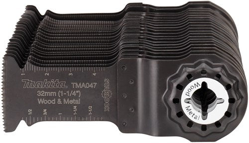 Accessoires Makita lame de scie plongeante 32 mm bois métal (20 pcs) - b-64814-20 - b-64814-20