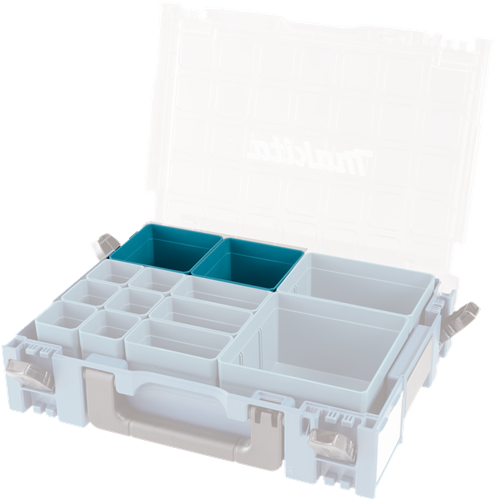 Boîte d'insertion d'accessoires Makita 100x100mm mbox organisateur - 191x95-9 - 191x95-9