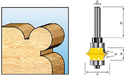 Makita accessoires perle prof.fr+l. hm 28,6 mm s8 - d-11710