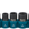 Makita accessoires jeu de douilles à chocs 8 pièces - e-12289 - e-12289