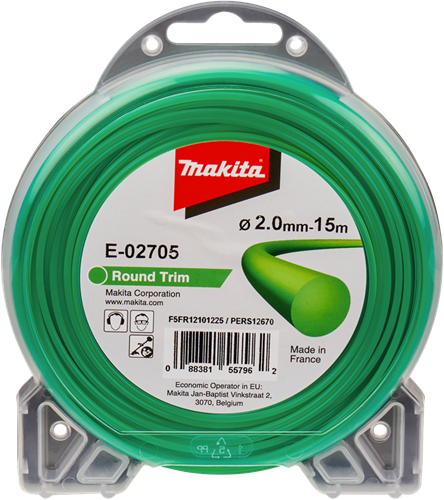 Accessoires Makita fil de coupe 2,0x15m rond - e-02705 - e-02705