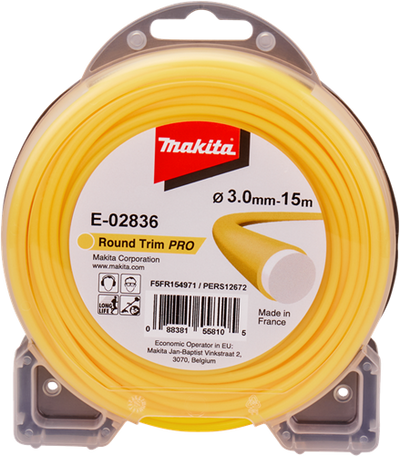 Accessoires Makita fil de coupe 3,0x15m rond - e-02836 e-02836