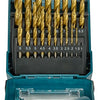 Makita accessoires jeu de forets à métaux hss-t 19 pièces - d-72229