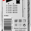 Accessoires Makita p2s sds-plus 5 6 8x110 6 8x160 - b-49052