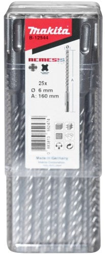 Accessoires Makita p4s : foret sds-plus 6x160mm - b-12572
