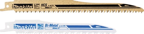 Makita accessoires jeu de lames de scie alternative - 10 pièces | 5x b-05153 (bois) et 5x b-05044 - p-71663