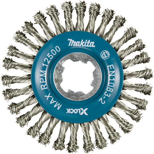 Accessoires Makita brosse ronde 115mm x-lock acier inoxydable - d-73368 d-73368