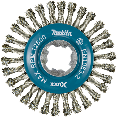 Accessoires Makita brosse ronde 115mm x-lock acier inoxydable - d-73368 d-73368