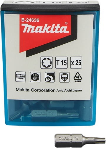 Accessoires Makita embout à vis t15x25mm - b-24636 - b-24636