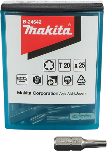 Accessoires Makita embout à vis t20x25mm - b-24642 - b-24642