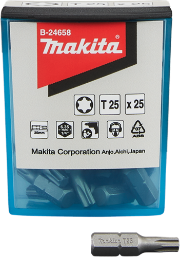 Makita accessoires embout de vis t25x25mm - b-24658 b-24658