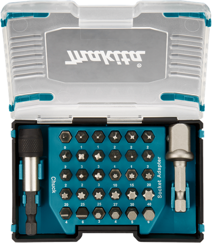 Makita accessoires jeu d'embouts de tournevis 32 pièces - d-65084 d-65084