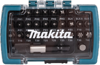 Makita accessoires jeu d'embouts de tournevis 32 pièces - d-74762 - d-74762