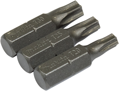Makita accessoires jeu d'embouts de tournevis Torx 3 pièces - b-24533 - b-24533