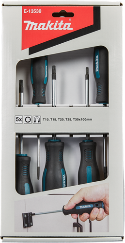Makita accessoires jeu de tournevis 5 pièces Torx - e-13530 - e-13530