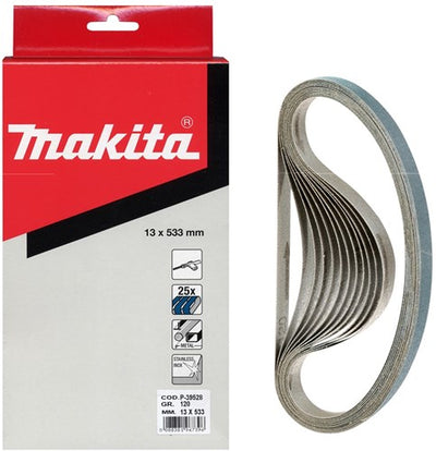 Accessoires Makita bande abrasive bleu longueur 533mm largeur 13mm grain 40 - p-39481