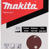 Makita accessoires disque de ponçage 150mm velcro rouge - d-77235 d-77235