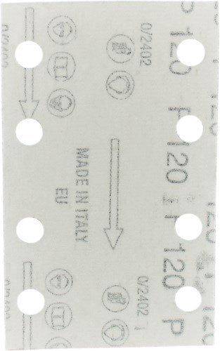 Makita accessoires feuille abrasive 80x133mm a120 velcro | 10 pièces - e-23531