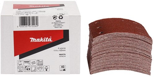 Makita accessoires feuille abrasive k40 114x102 rouge - p-42416 - p-42416