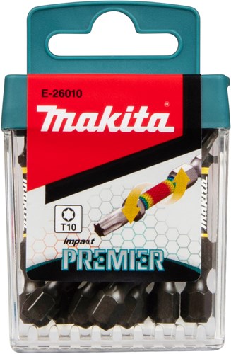 Imp Makita accessoires embouts de tournevis à percussion t10x50mm | agir en tant que premier ministre | 10 pièces - e-26010