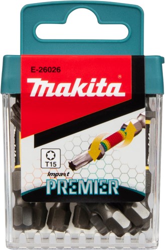 Imp Makita accessoires embouts de tournevis à percussion t15x50mm | agir en tant que premier ministre | 10 pièces - e-26026