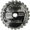 Makita accessoires double pack lame de scie circulaire bois | efficace 165x20x1.4 25t 23g - b-62985-2