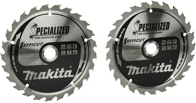 Makita accessoires double pack lame de scie circulaire bois | efficace 165x20x1.4 25t 23g - b-62985-2