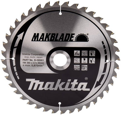 Accessoires Makita scieb. 260x30 40t - b-08981 - b-32770