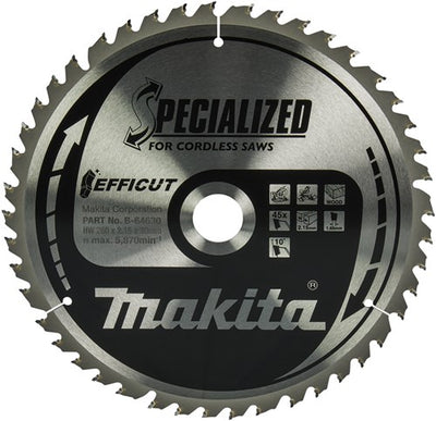 Accessoires Makita scie efficut 260x30x2.15 45t 10g - b-64624 - b-64630