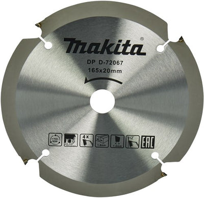 Accessoires Makita lame de scie pcd 165x20x1,8 4t 12g - d-72067