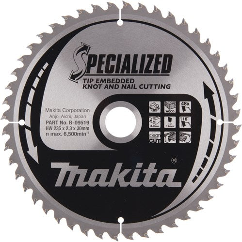 Makita accessoires lame de scie circulaire tipe 235x30x2,3 48t 18g - b-09519