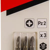 Makita accessoires embout à vis pz2x25mm 3 pièces - b-23494