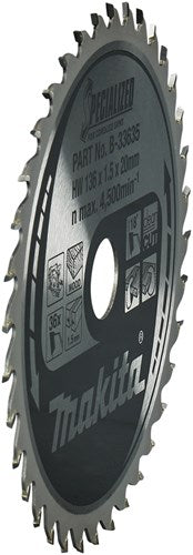 Accessoires Makita lame de scie circulaire | bois | 136x20x1,5 36t 18g - b-33635