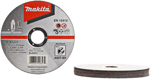 Accessoires Makita disque à tronçonner 125x1,0mm aluminium - b-45331 - b-45331