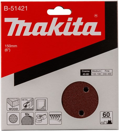 Makita accessoires disque de ponçage k60 150mm - b-51421