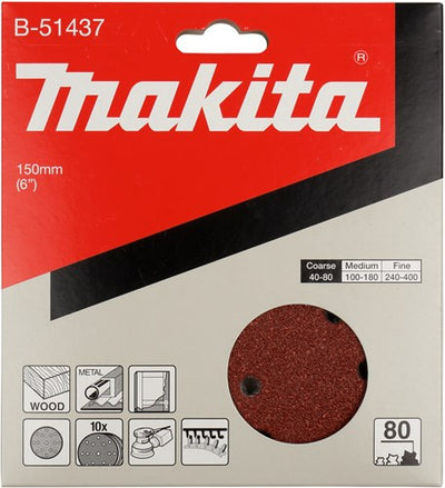 Makita accessoires disque de ponçage k80 150mm - b-51437