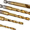 Makita accessoires jeu de forets à métaux hss-tin 5 pièces - b-57308