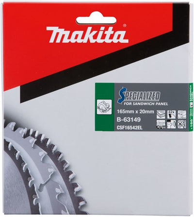 Accessoires Makita lame de scie circulaire | pour panneaux sandwich | 165x20x1,75mm | 42 dents - b-63149 - b-63149