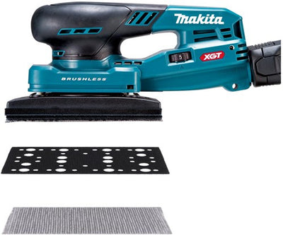 Ponceuse orbitale à batterie Makita 80x133mm xgt 40v max nue