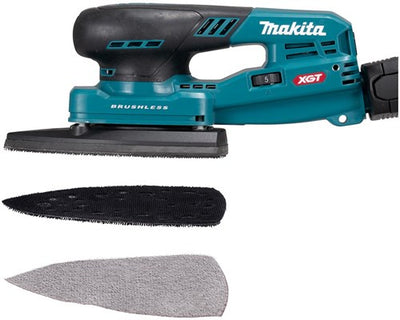 Makita ponceuse palm delta à batterie 100x150mm xgt 40v max nue