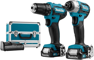 Makita clx224sax1 combo set - perceuse sans fil df333 + visseuse à percussion td110 12v 2.0ah li-ion - clx224sax1