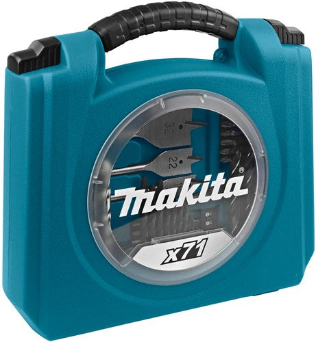 Makita accessoires d-47145 jeu de forets et d'embouts de tournevis | 71 pièces - d-47145
