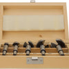 Makita accessoires d-47363 jeu de forets de charnière 5 pièces dans une cassette en bois - 15-35mm - d-47363