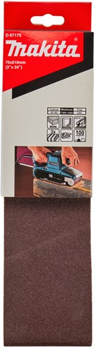 Accessoires Makita d-67175 | bande abrasive | économiser k100 | 76x610 | 3 pièces - d-67175
