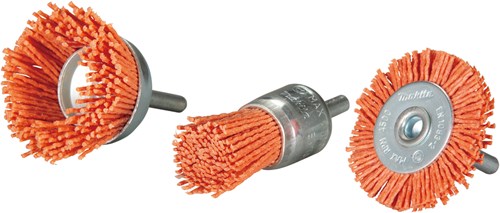 Makita accessoires jeu de brosses nylon 3 pièces - d-70742 d-70742